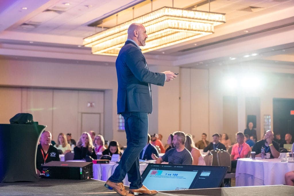 Keynote captured on stage by Thought Leader Films