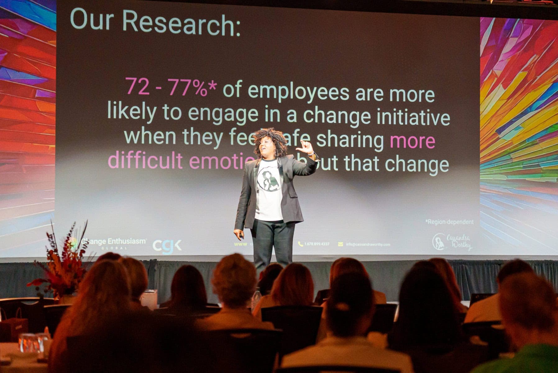 Keynote captured on stage by Thought Leader Films